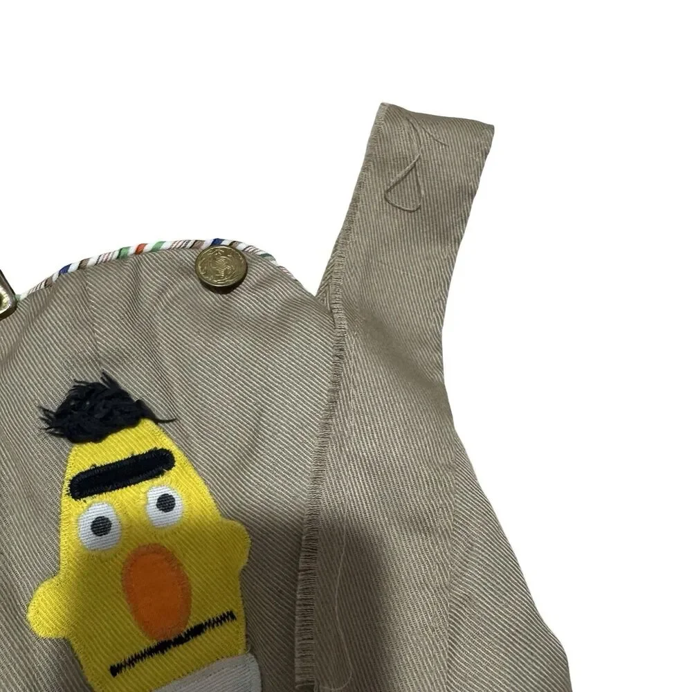 Vintage Sesame Street Bundle Bert Overalls Big Bird One Piece Socks 70s 80s